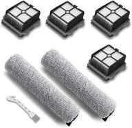 🧹 uouolonun replacement parts for tineco ifloor 3/floor one s3 cordless wet dry vacuum cleaner - 2 pack brush rollers + 4 pack vacuum filters: enhance cleaning performance! logo