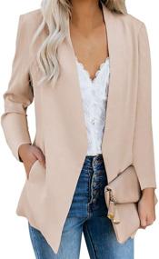 img 4 attached to 👚 GRAPENT Business Sleeves Cardigan: Sleek and Stylish Outerwear for Women's Suiting & Blazers