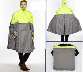 img 2 attached to Optimized Cycling Rain Poncho: Ultra-Light Bike Raincoat with Reflective Strips