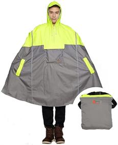 img 4 attached to Optimized Cycling Rain Poncho: Ultra-Light Bike Raincoat with Reflective Strips