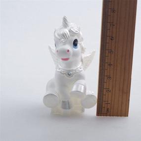 img 2 attached to 🦄 Small Unicorn with Horn Silicone Mold - MoldFun 3D Craft Mould for Fondant, Cake/Cupcake Topper Decorating, Bath Bomb, Soap, Chocolate, Polymer Clay, Plaster, Crayon