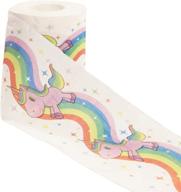 🦄 unicorn toilet paper novelty bathroom tissue - 200 sheets in 1 roll - gift box included for a whimsical bathroom experience logo