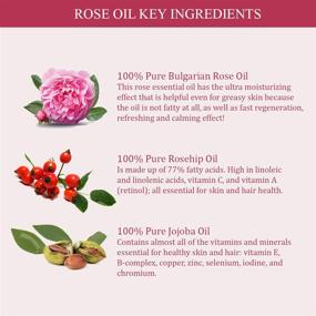 img 2 attached to 🌹 Pure Rose Antioxidant Essential Oil in Jojoba & Rosehip Oil - Therapeutic Grade (30ML/1oz) - Made in USA