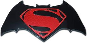 img 1 attached to Elektroplate Batman V Superman Dawn Of Justice Red Auto Emblem
