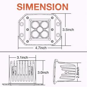 img 3 attached to Wayup Flush Driving Bumper Lights