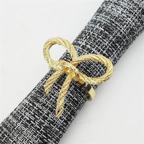 img 4 attached to JIALONG Napkin Rings for Receptions and Gatherings