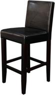 🪑 black monsoon pacific villa faux leather counter stool set, 2 pieces логотип