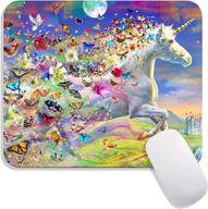 hokafenle square mouse pad butterflies logo