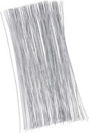 🌸 floral wire 22 gauge - 300 piece flower wire for florist floral arrangements, diy crafts, and bouquet wrapping - white, 16 inches logo