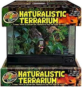 img 4 attached to 🐊 Enhance Your Reptile's Habitat with Zoo Med Naturalistic Terrarium in 3 Sizes