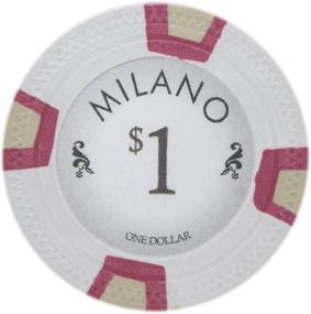 img 4 attached to Milano Casino Grade Clay Poker Chip 10-Gram by Claysmith Gaming - Pack of 50