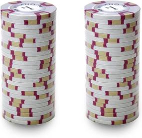 img 3 attached to Milano Casino Grade Clay Poker Chip 10-Gram by Claysmith Gaming - Pack of 50