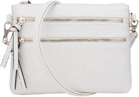 img 4 attached to 👜 Jiaruo Zipper Wristlet Crossbody: Versatile and Stylish Handbags & Wallets for Women