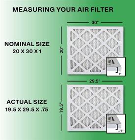 img 3 attached to 🌬️ Enhance Indoor Air Quality with Filterbuy 20x30x1 Air Filter MERV 8, Pleated HVAC AC Furnace Filters – 4-Pack Silver Solution