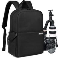 🎒 waterproof dslr camera backpack with side access & laptop compartment - ideal for canon, nikon, sony cameras & accessories (black-large) logo