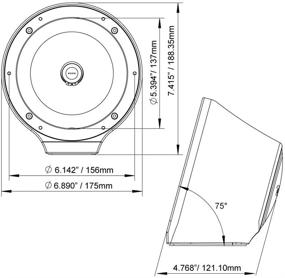 img 2 attached to DS18 NXL-JS6/WH Белый плоский кронштейн динамика с универсальным корпусом 6".