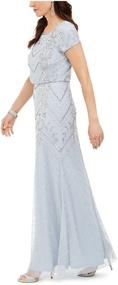 img 1 attached to 💃 Stunning Adrianna Papell Women's Beaded Silver Dresses: Exquisite Women's Clothing Collection