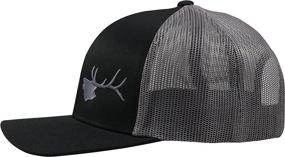 img 3 attached to LINDO Trucker Hat Bugling Elk: Stylish and Sturdy Headgear for Outdoor Enthusiasts