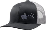 lindo trucker hat bugling elk: stylish and sturdy headgear for outdoor enthusiasts logo