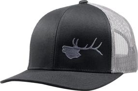 img 4 attached to LINDO Trucker Hat Bugling Elk: Stylish and Sturdy Headgear for Outdoor Enthusiasts