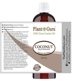 img 2 attached to 🥥 Pure MCT Fractionated Coconut Oil 16 oz - Ideal Natural Skin, Hair, and Body Moisturizer with Aromatherapy Benefits