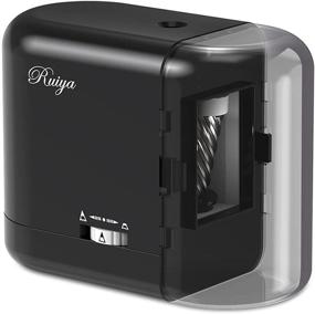 img 4 attached to Electric Pencil Sharpener with Auto-Stop, Heavy Duty Blade - Ideal for No.2/Colored Pencils: Perfect for Classroom, Office, Home, Kids, Teachers, and Artists!