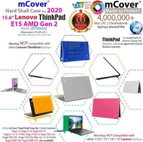 img 1 attached to 🔒 2020 Lenovo ThinkPad E15 AMD Gen 2 15.6-inch Laptop Cover: mCover Clear Hard Shell Case for Effective Protection