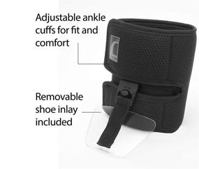 img 2 attached to 🦶 Ossur Foot-Up Drop Foot Brace Large size, Black - Orthopedic Ankle Brace Support with Adjustable Cushioned Wrap for Comfort (8.5-10.25 inches)