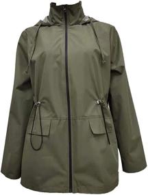 img 2 attached to PESION Lightweight Waterproof Windbreaker Raincoat: Women's Ideal Clothing in Coats, Jackets & Vests