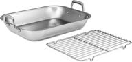🍳 tramontina roasting pan stainless steel 18.75-inch: premium quality for perfect roasting, 80203/010ds logo