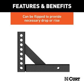 img 1 attached to 🔧 CURT 17120 Замена шипа рамы равномерного распределения нагрузки, 2-дюймовый приемник, падение 5-5/8 дюйма, подъем 8-7/8 дюйма.