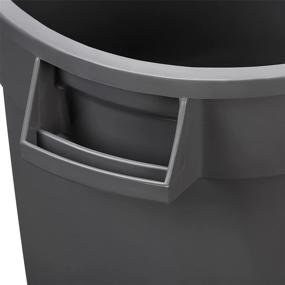 img 1 attached to 2-Pack of AmazonCommercial Heavy Duty Round Trash/Garbage Cans - 10 Gallon Capacity, Grey