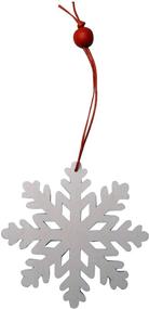 img 1 attached to ❄️ khevga 18 Wood Snowflake Christmas Tree Ornaments - White Snowflakes for Tree Decoration