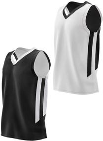 img 4 attached to 👕 Boys' Active Reversible Performance Athletic Basketball Scrimmage Apparel