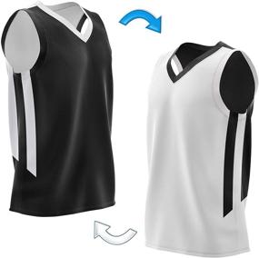 img 1 attached to 👕 Boys' Active Reversible Performance Athletic Basketball Scrimmage Apparel