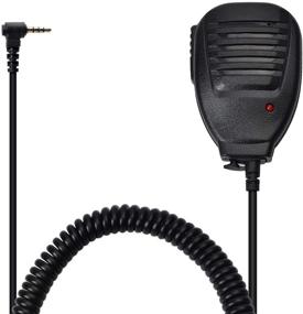 img 4 attached to 🎤 HYS Compact Speaker Mic with LED Light: Handheld Shoulder Remote Microphone for BF-UV3R, BF-T1 T6, Yeasu FT-10R FT-40R FT-50R FT-60R FT-70D Walkie-Talkies