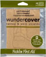 🔳 wundercover 2.0: tattoo covering & blister prevention - 48 pieces for concealing skin spots in medium beige logo