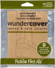 img 3 attached to 🔳 Wundercover 2.0: Tattoo Covering & Blister Prevention - 48 Pieces for Concealing Skin Spots in Medium Beige