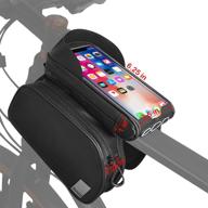 🚴 stay organized and protected with sahoo water resistant bike top tube bag - dual panniers and detachable phone bag combo! logo