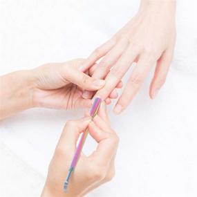 img 1 attached to 💅 Набор для душа CP-3 Rainbow Color Cuticle Pusher - профессиональный набор для сдвига кутикулы из нержавеющей стали и маникюрные инструменты для женщин и девочек. Идеально подходит для удаления ацетона, геля и лака для ногтей, очистки ногтей и маникюра, а также ухода за кутикулой.