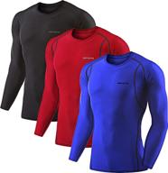 🏋️ enhance performance with devops 2~3 pack men's athletic long sleeve compression shirts logo