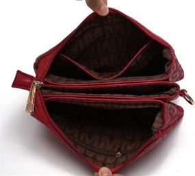 img 2 attached to Designer Signature Handbags & Wallets: Crossbody Wristlet Messenger for Women