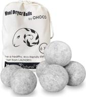 🐑 organic natural wool dryer balls - 6 pack xl, fabric softening, anti static, baby safe, no lint, odorless, reusable gray - ohoco logo