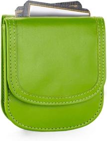 img 4 attached to 🥑 The Taxi Wallet - Smooth Leather, Yummy Avocado: A Simple, Compact Front Pocket Folding Wallet for Men & Women - Holds Cards, Coins, Bills, and ID