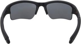 img 1 attached to 🕶️ Matte Black Oakley Si Quarter Jacket Sunglasses with Grey Polarized Lens - OO9200-07