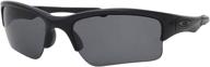 🕶️ matte black oakley si quarter jacket sunglasses with grey polarized lens - oo9200-07 логотип