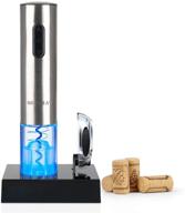 🍷 secura electric wine opener: effortless corkscrew opener with foil cutter – rechargeable & stylish stainless steel design логотип