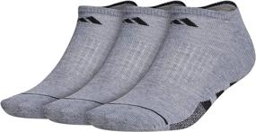 img 4 attached to 🧦 Comfortable and Durable adidas Men's Cushioned No Show Socks (3-Pack) - Ideal for Active Men