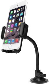 img 3 attached to 🚗 Cellet Universal Windshield Dashboard Car Mount for Smartphones up to 3.5-Inch Wide, Fixing Plate Included - Compatible with Samsung Galaxy S8/S8 Plus, Samsung Note 8, Apple iPhone X/8/8 Plus