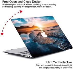 img 1 attached to PapyHall MacBook Pro 16 inch Case - Stylish Colorful Plastic Shell for 2020/2019 Release Model A2141 MacBook Pro 16 inch Retina - Beach Theme